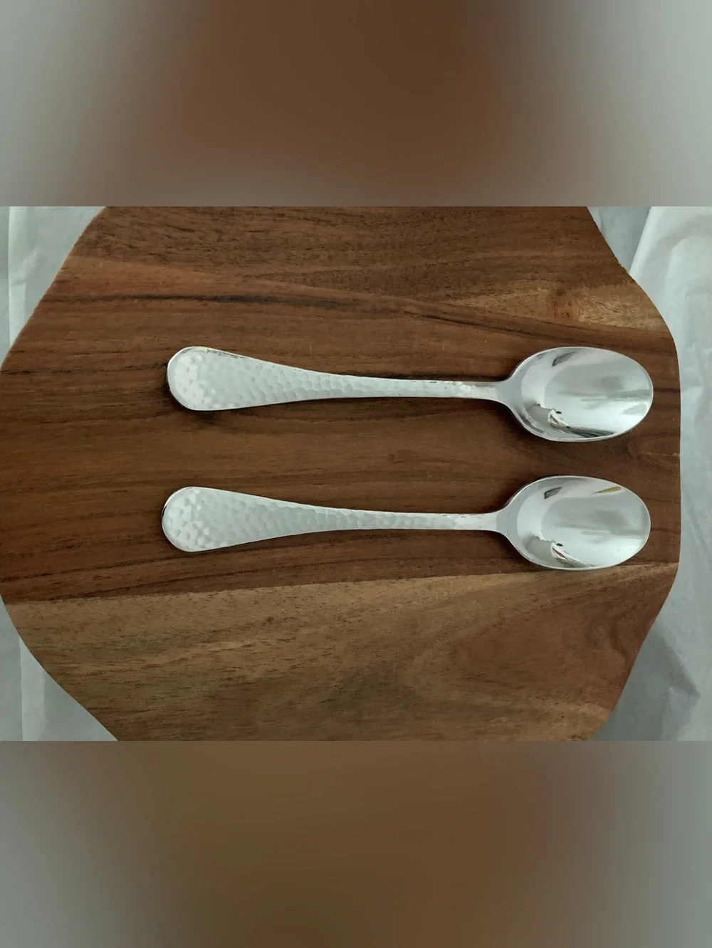 GINKGO STAINLESS Spoons Lafayette Teaspoon Set of 2